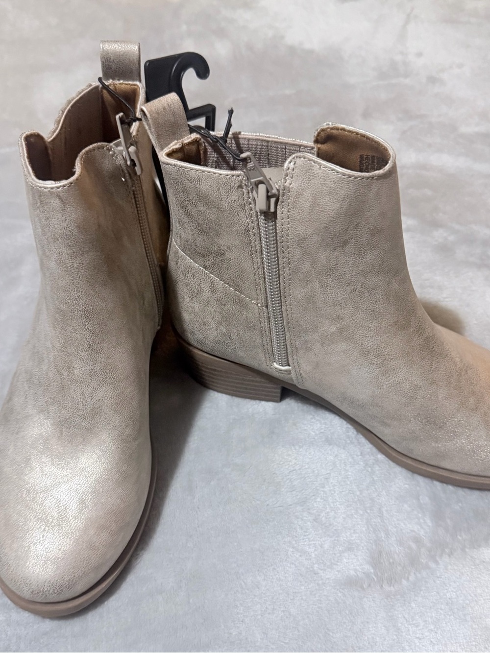 wonder nation Metallic Taupe Chelsea Ankle Boots - Picture 6 of 7